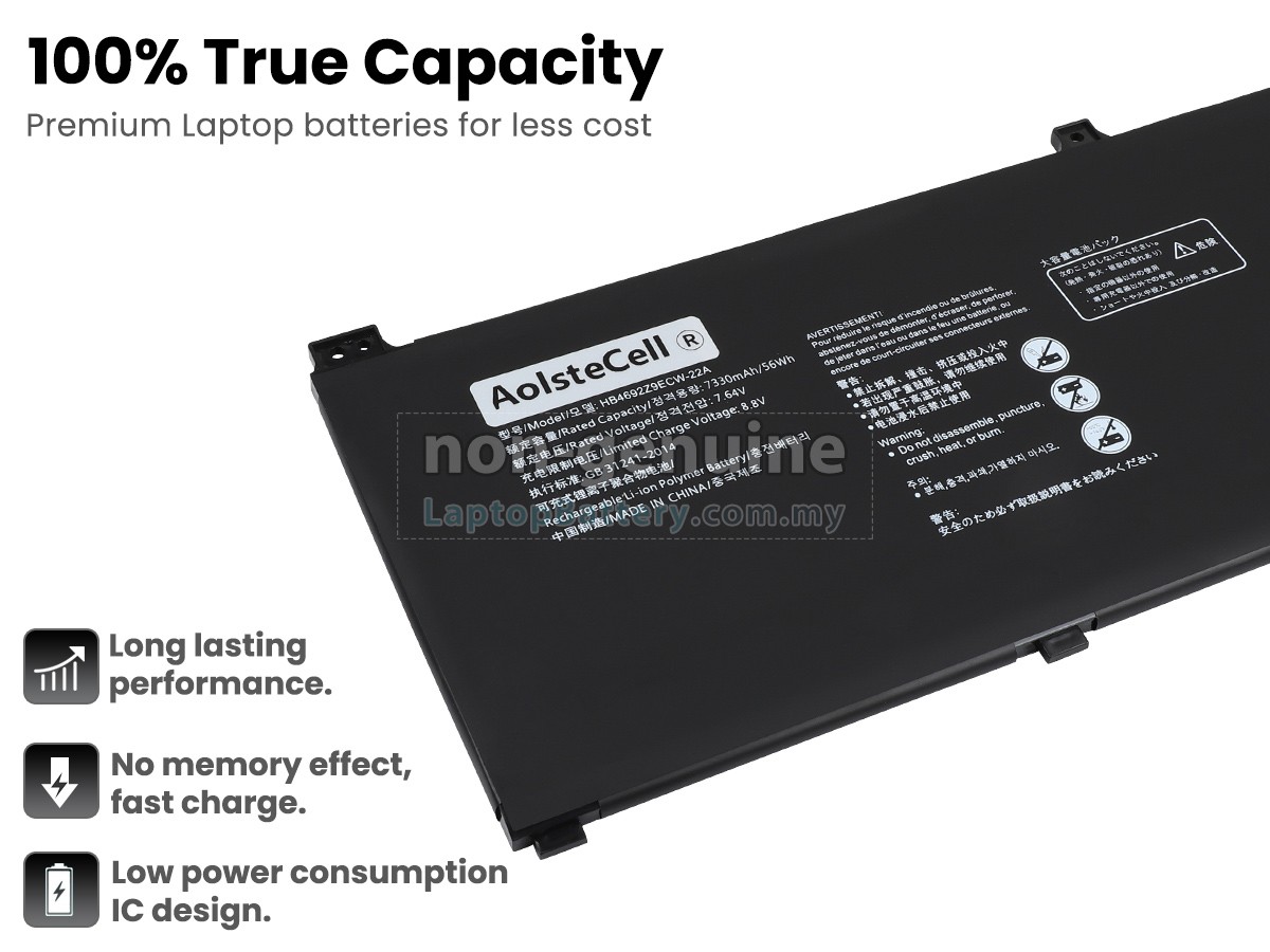 Huawei MATEBOOK D15 (2020) replacement battery