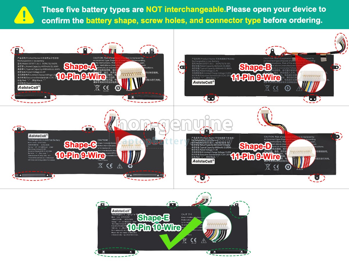 IPASON 40082738 replacement battery