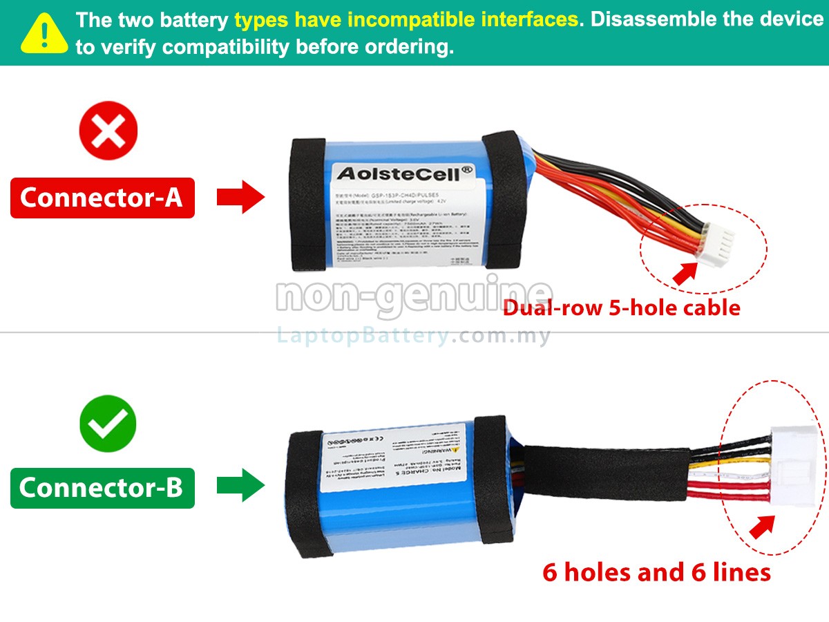JBL GSP-1S3P-CH4D replacement battery