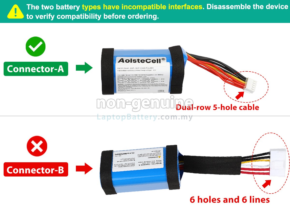 JBL GSP-1S3P-CH4D replacement battery