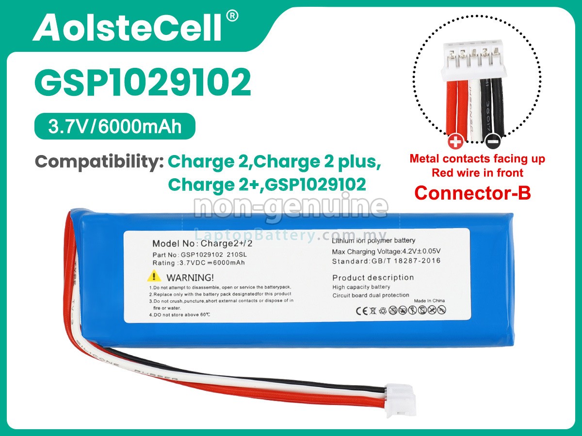 JBL CHARGE 2+ BLUETOOTH SPEAKER replacement battery