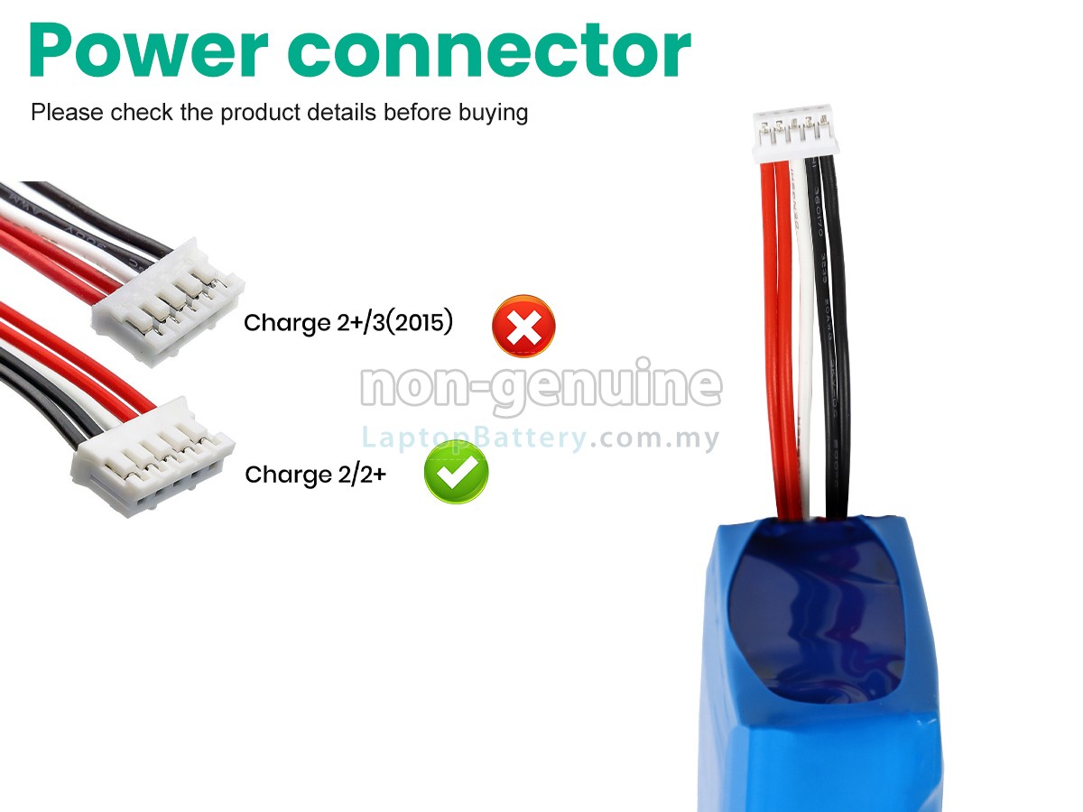 JBL CHARGE 2+ BLUETOOTH SPEAKER replacement battery