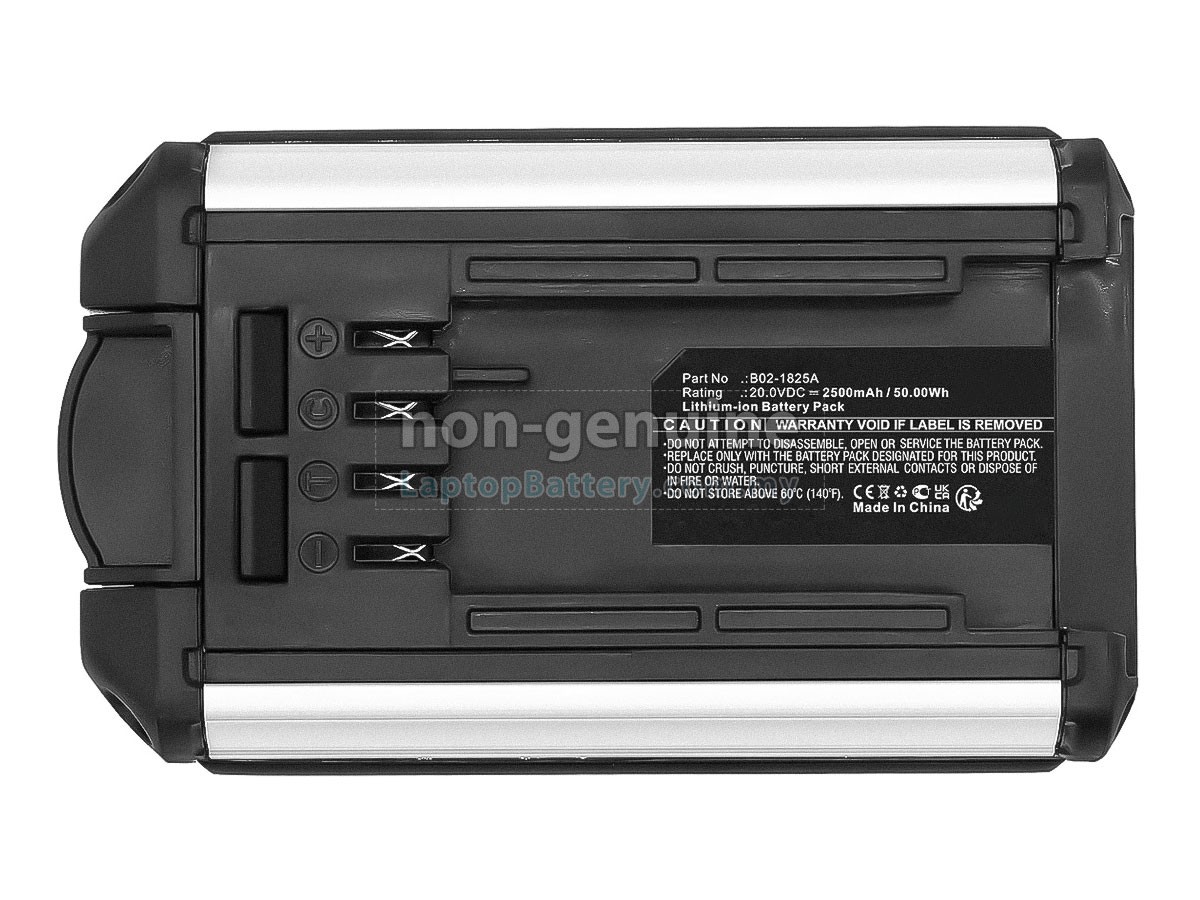 JIMMY B02-1825A replacement battery