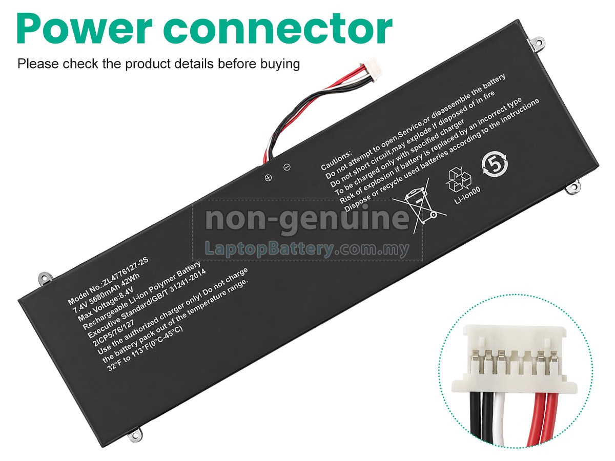 Jumper ZL4776127-2S replacement battery