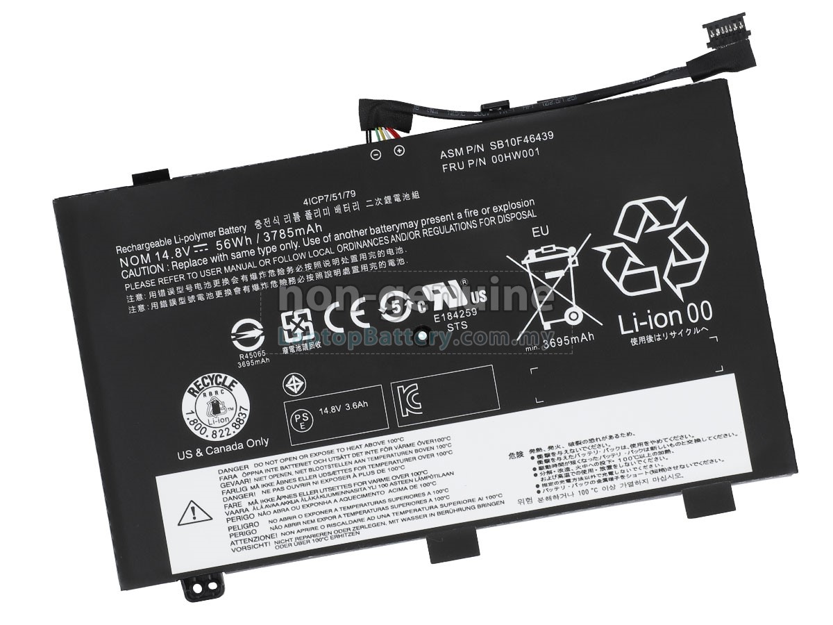 Lenovo ThinkPad S3 YOGA 14 replacement battery