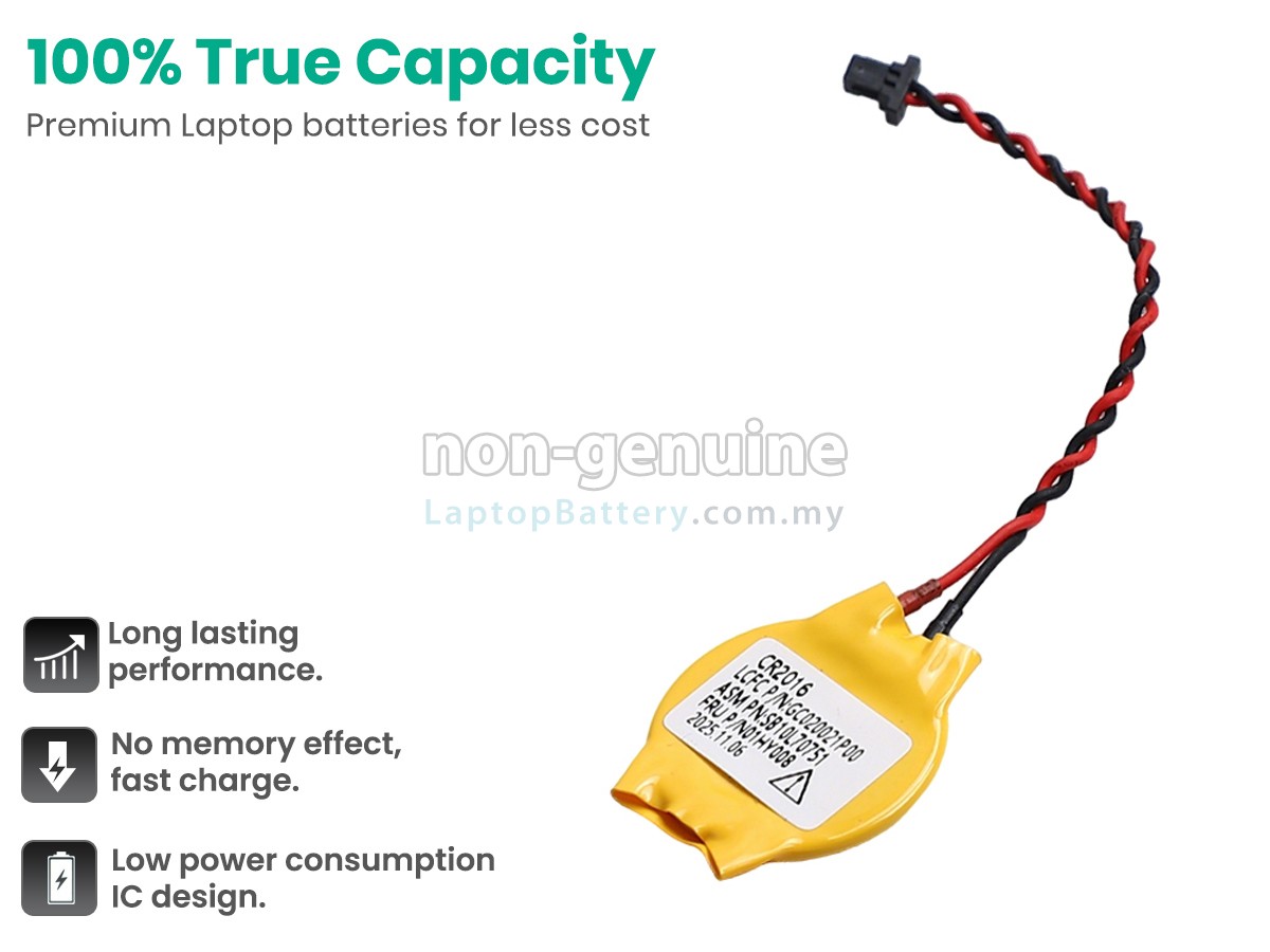 Lenovo THINKPAD X1 CARBON 6TH GEN CMOS replacement battery