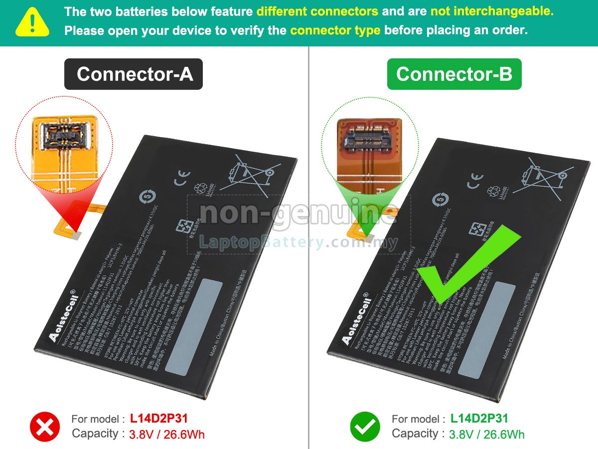 Lenovo TAB 2 A10-70 replacement battery