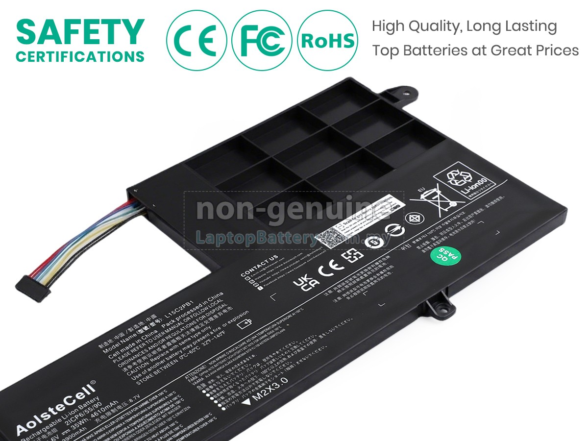 Lenovo L15L2PB1(2ICP6/55/90) replacement battery