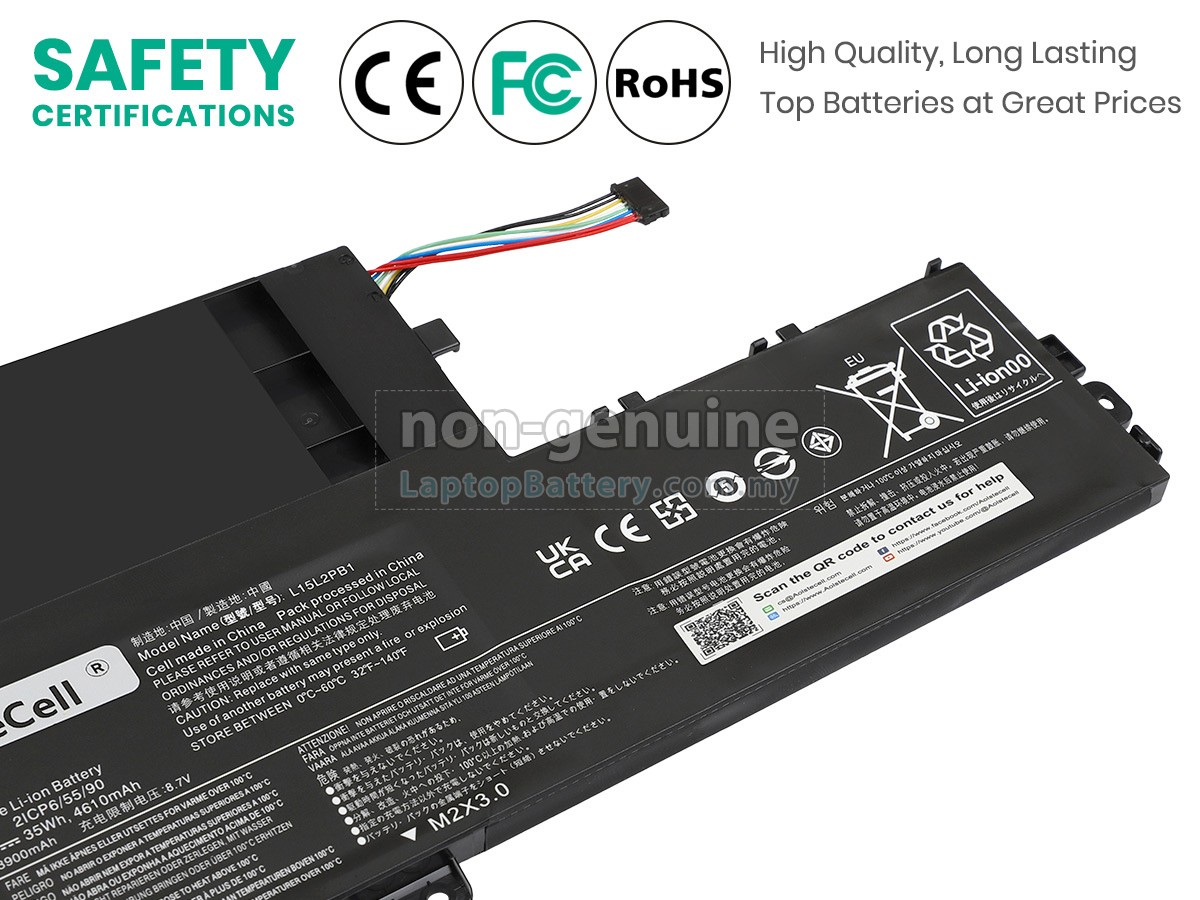 Lenovo YOGA 510-15IKB-80VC000XGE replacement battery