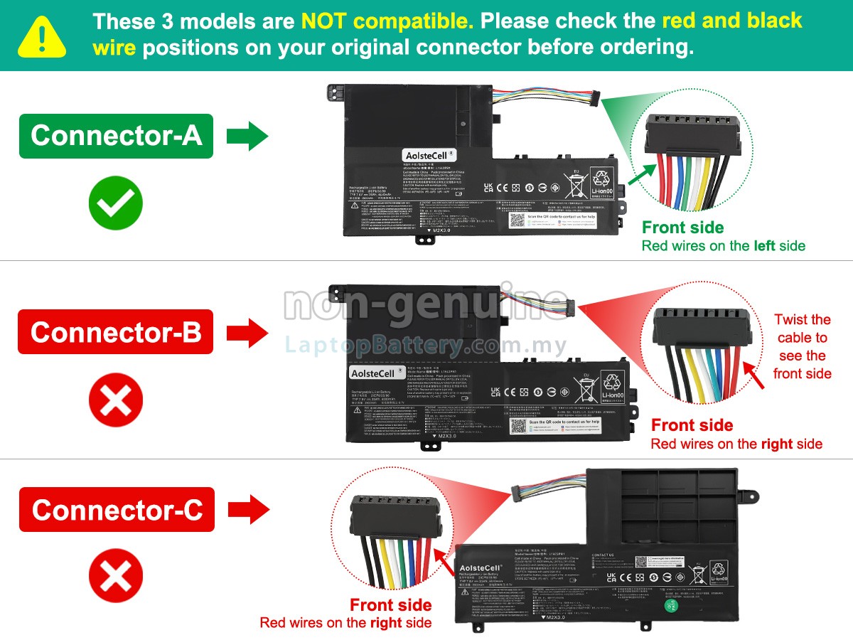 Lenovo L15L2PB1(2ICP6/55/90) replacement battery
