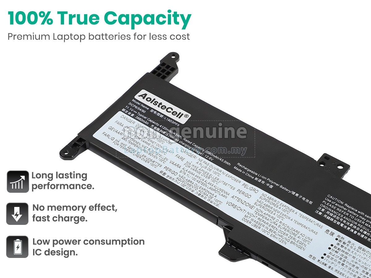 Lenovo L19D3PF5 replacement battery