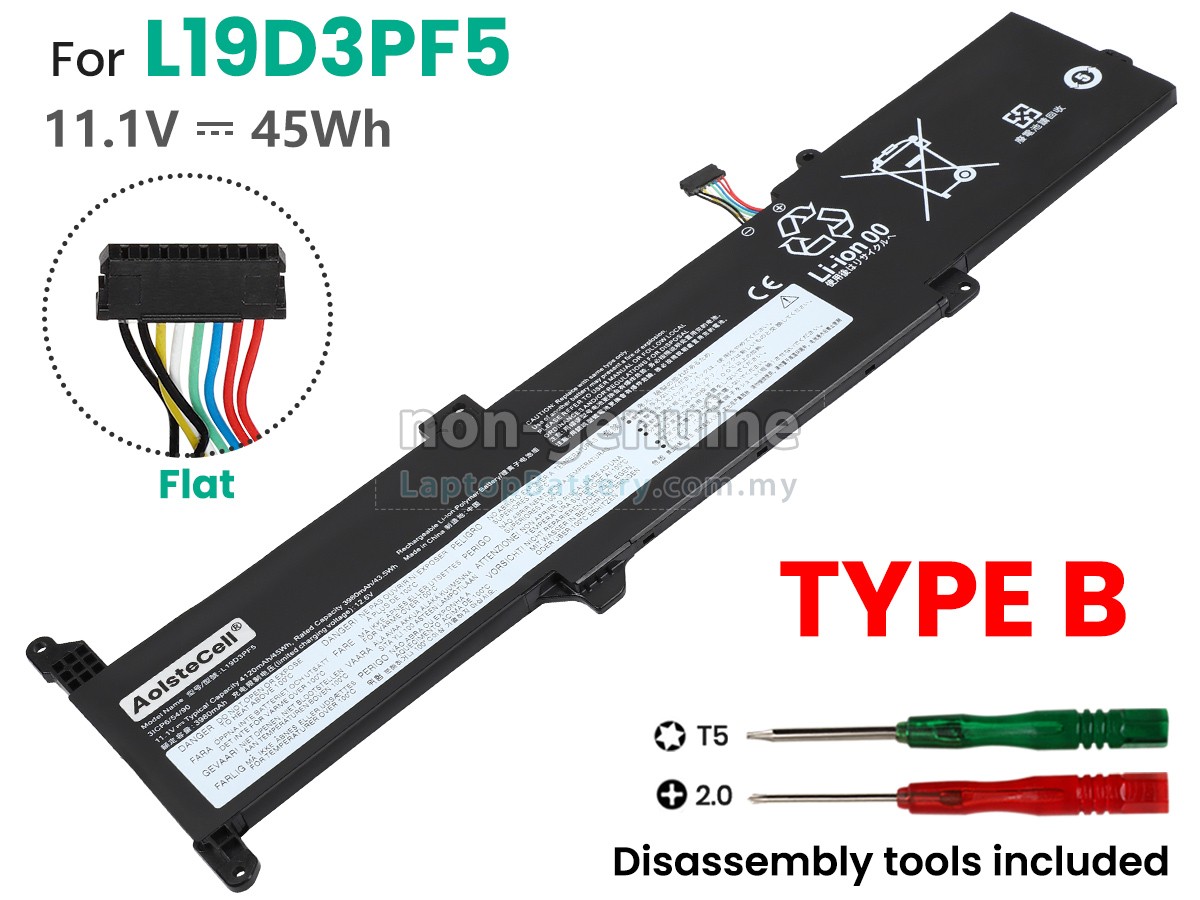Lenovo L19D3PF5 replacement battery