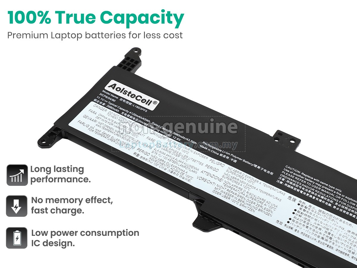 Lenovo L19D3PF5 replacement battery