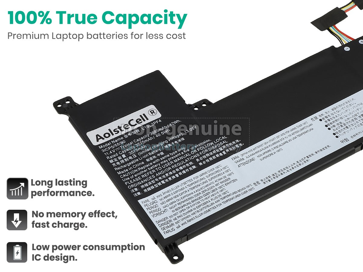 Lenovo L19L3PF4 replacement battery