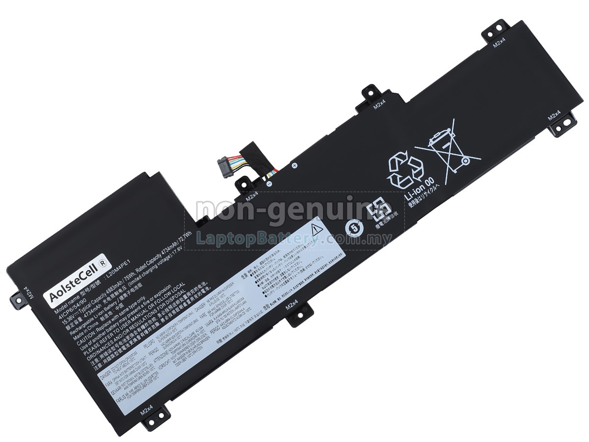 Lenovo YOGA SLIM 7 PRO 16IAH7-82VA001APH battery,high-grade replacement  Lenovo YOGA SLIM 7 PRO 16IAH7-82VA001APH laptop battery from  Malaysia(75Wh,4 cells)