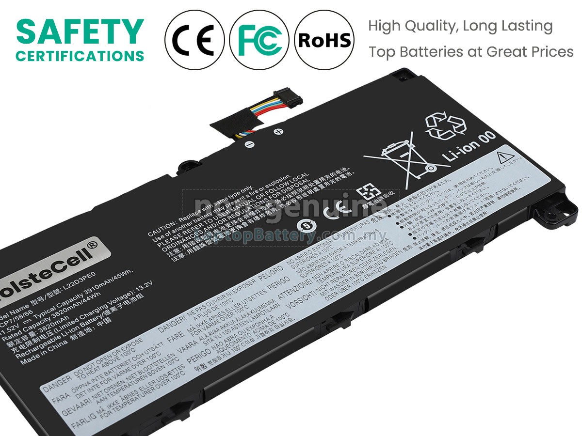 Lenovo 5B11L67341 replacement battery