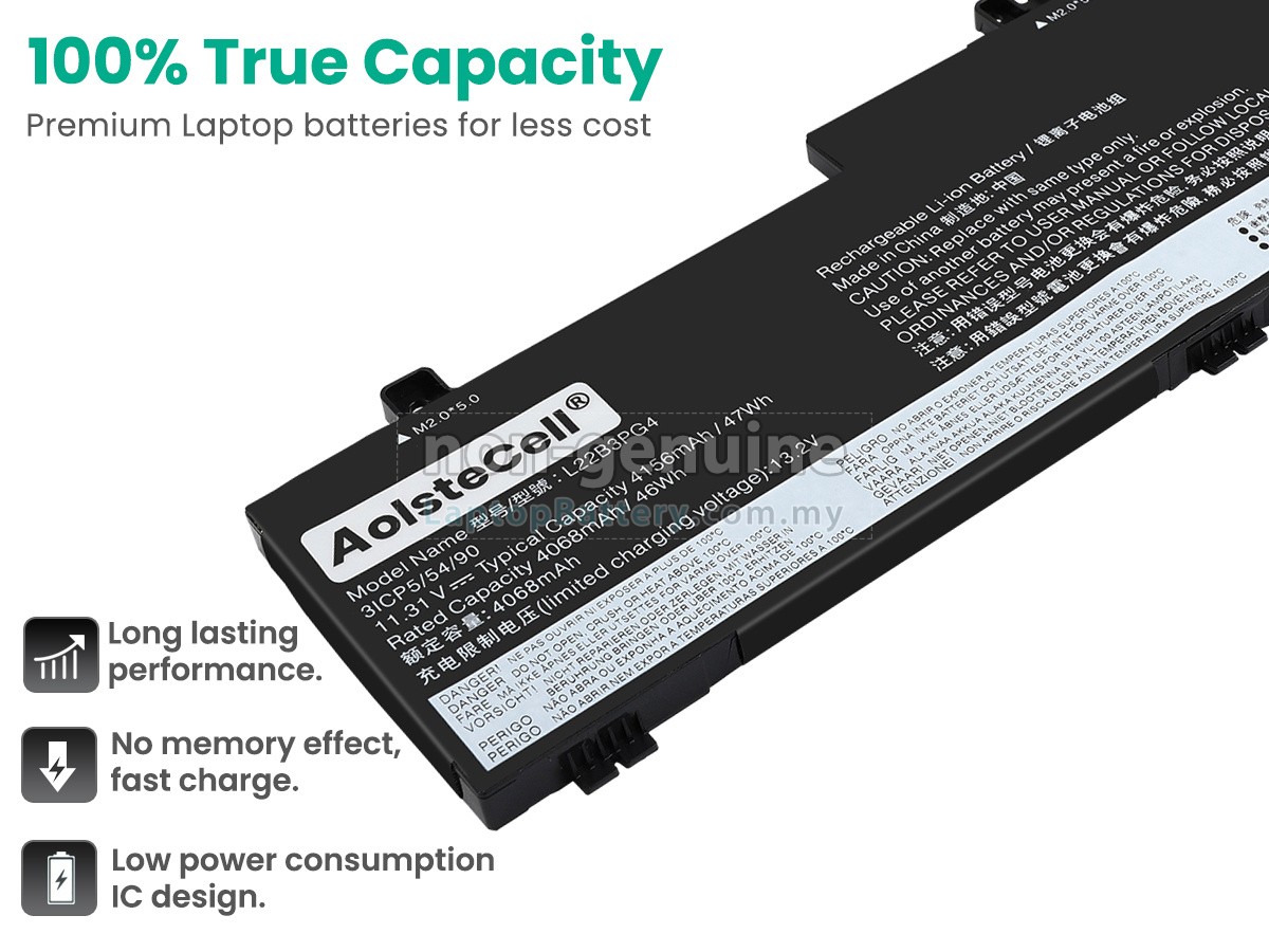 Lenovo L22B3PG4 replacement battery