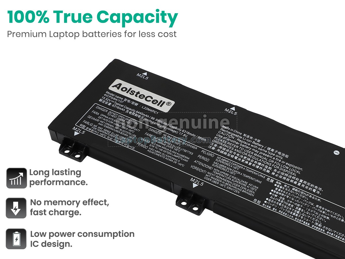 Lenovo LEGION PRO 7 16IRX9H-83DE005HIX replacement battery
