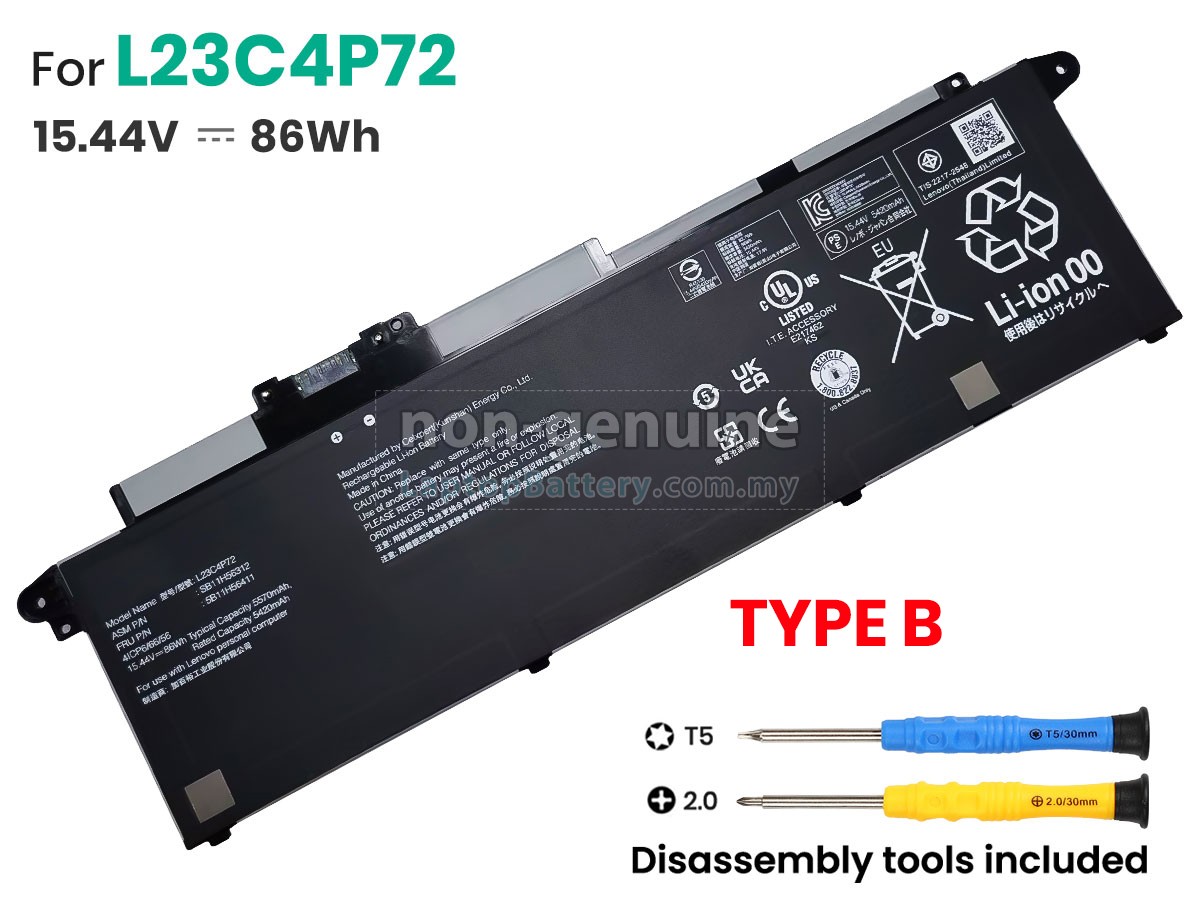 Lenovo ThinkPad T16 GEN 3-21MN0027IW replacement battery