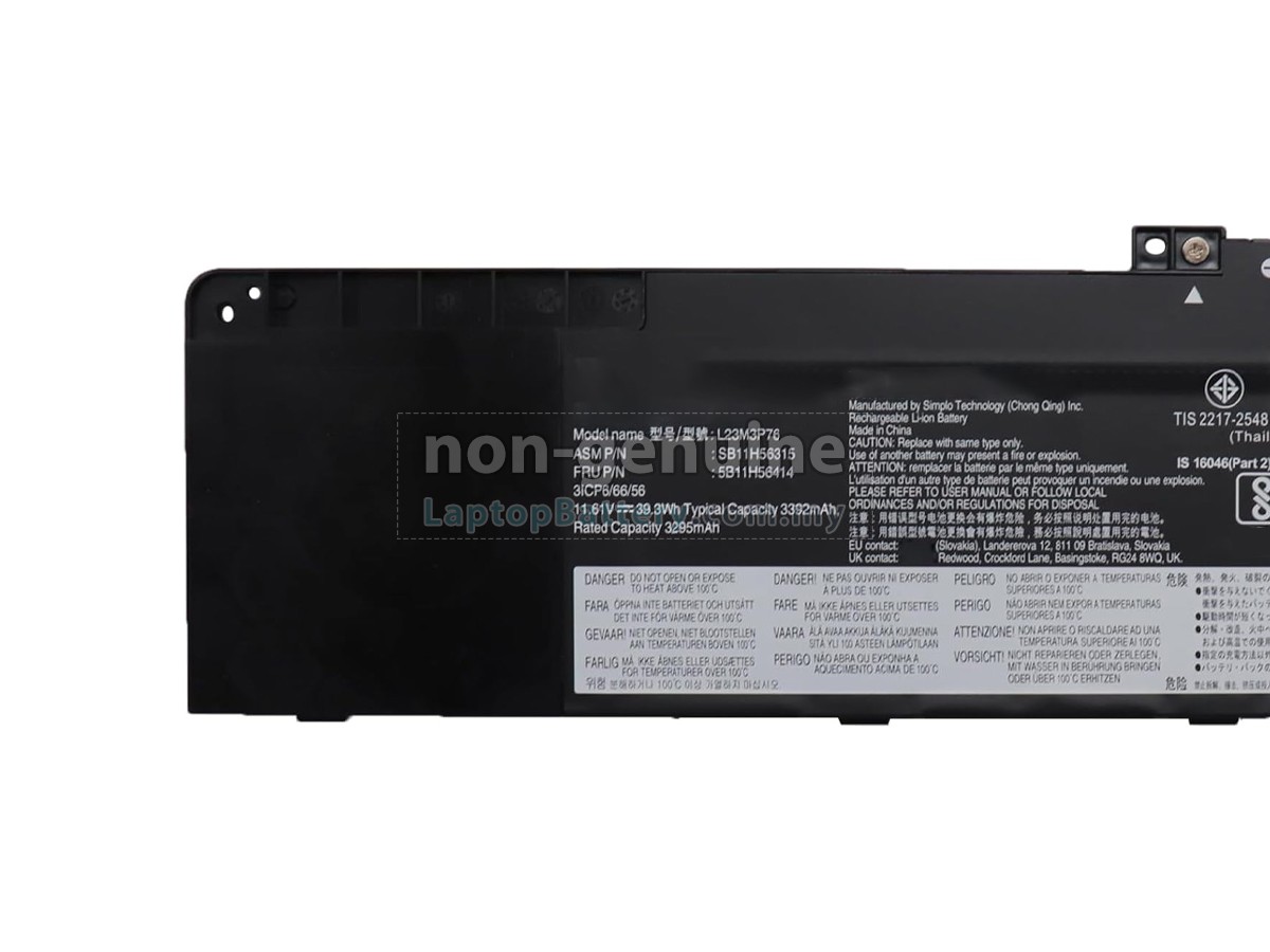 Lenovo L23C3P71 replacement battery
