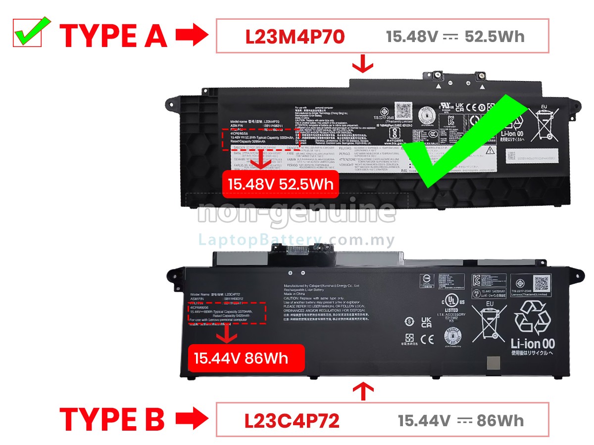 Lenovo ThinkPad T16 GEN 3-21MN0027IW replacement battery