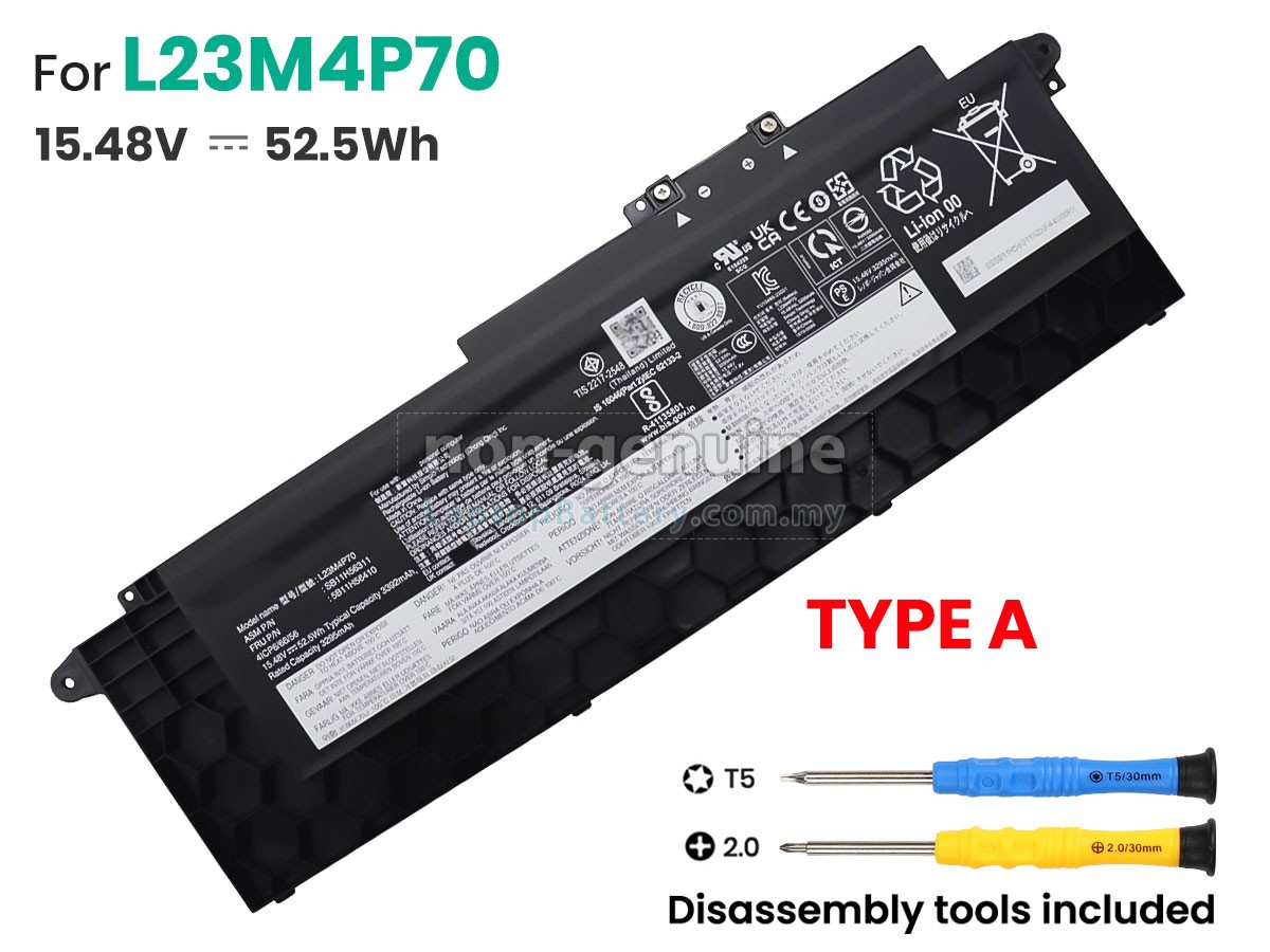 Lenovo ThinkPad T16 GEN 3-21MN0027IW replacement battery