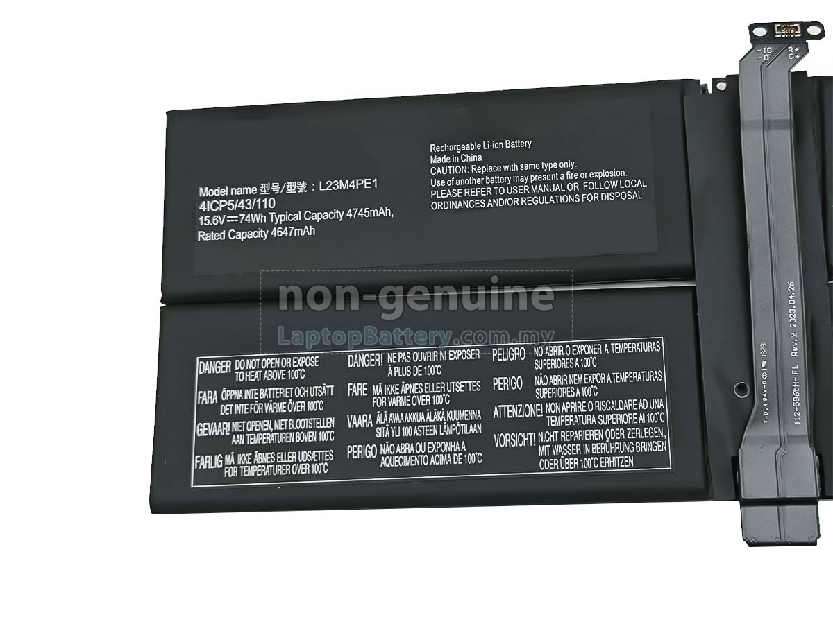 Lenovo L23M4PE1 replacement battery