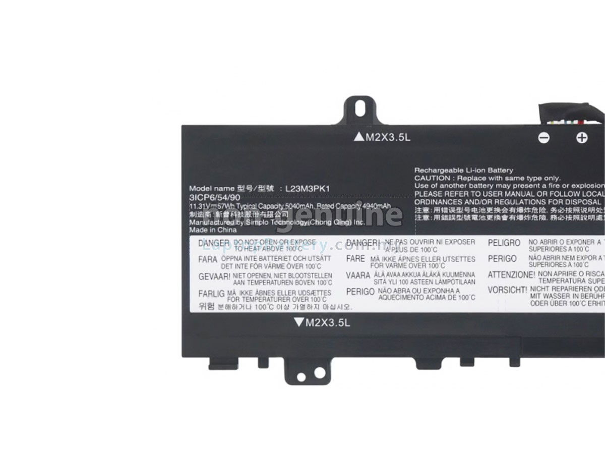 Lenovo L23B4PK1 replacement battery