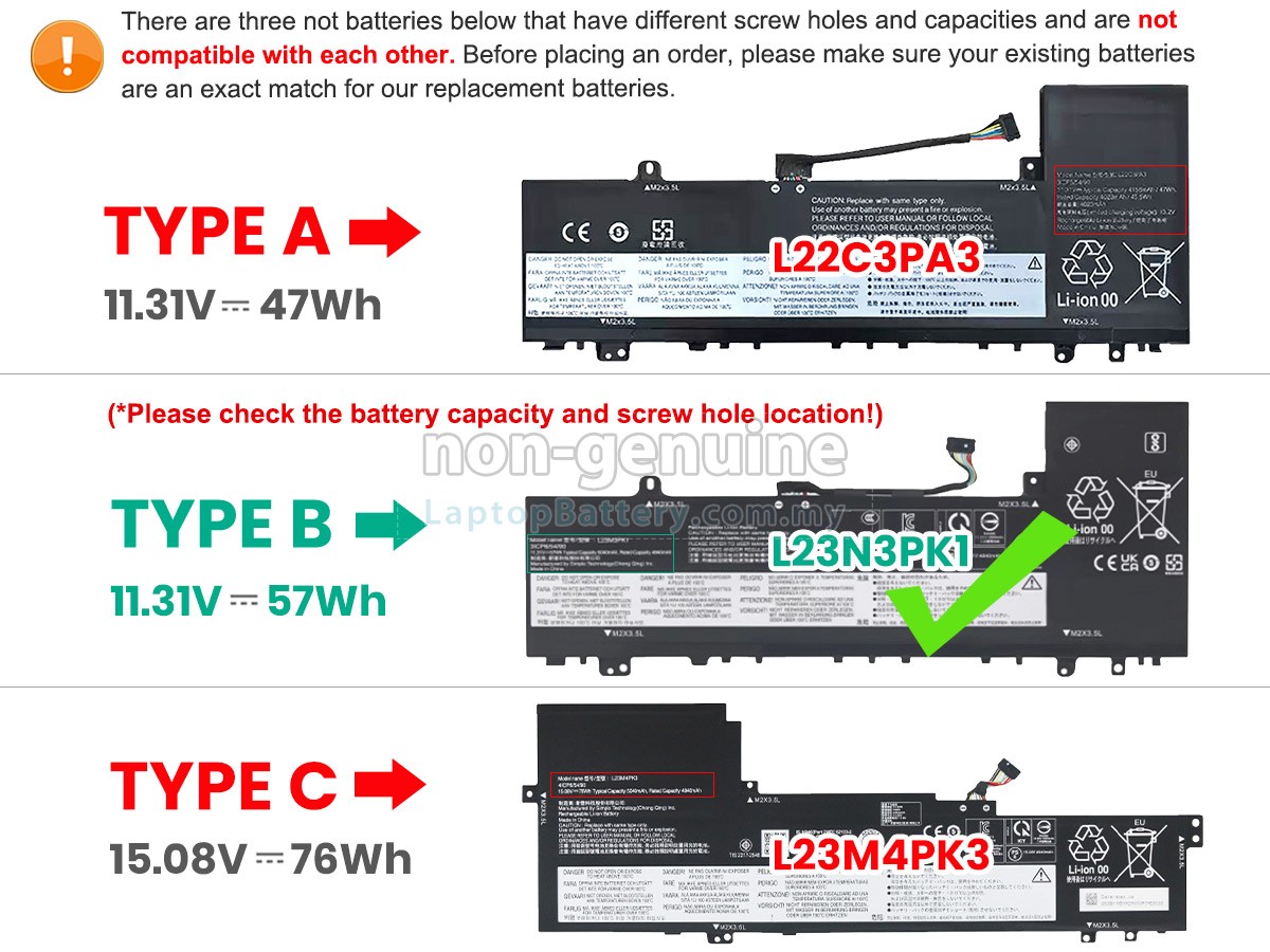 Lenovo IdeaPad SLIM 5 16AHP9-83DD000MBM replacement battery