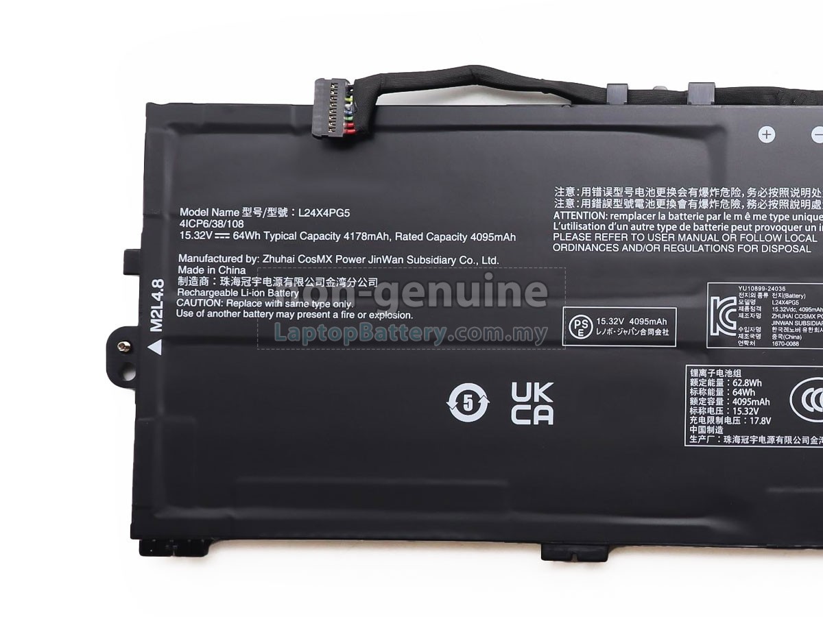 Lenovo 5B11Q73065 replacement battery