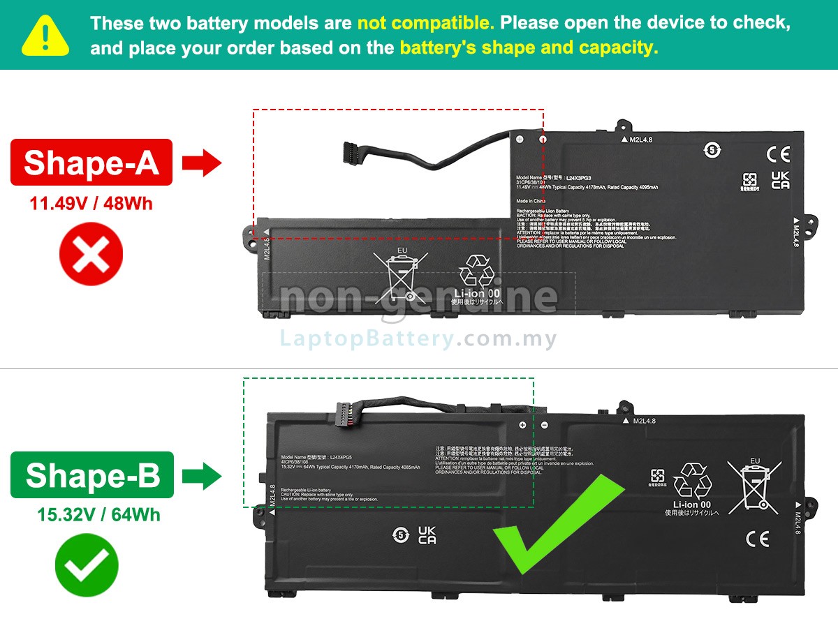 Lenovo ThinkPad E14 GEN 7-21U2009VSG replacement battery