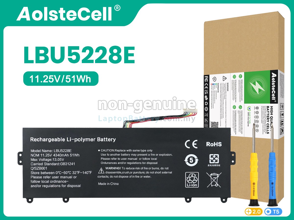 LG ULTRA PC 13U70P replacement battery