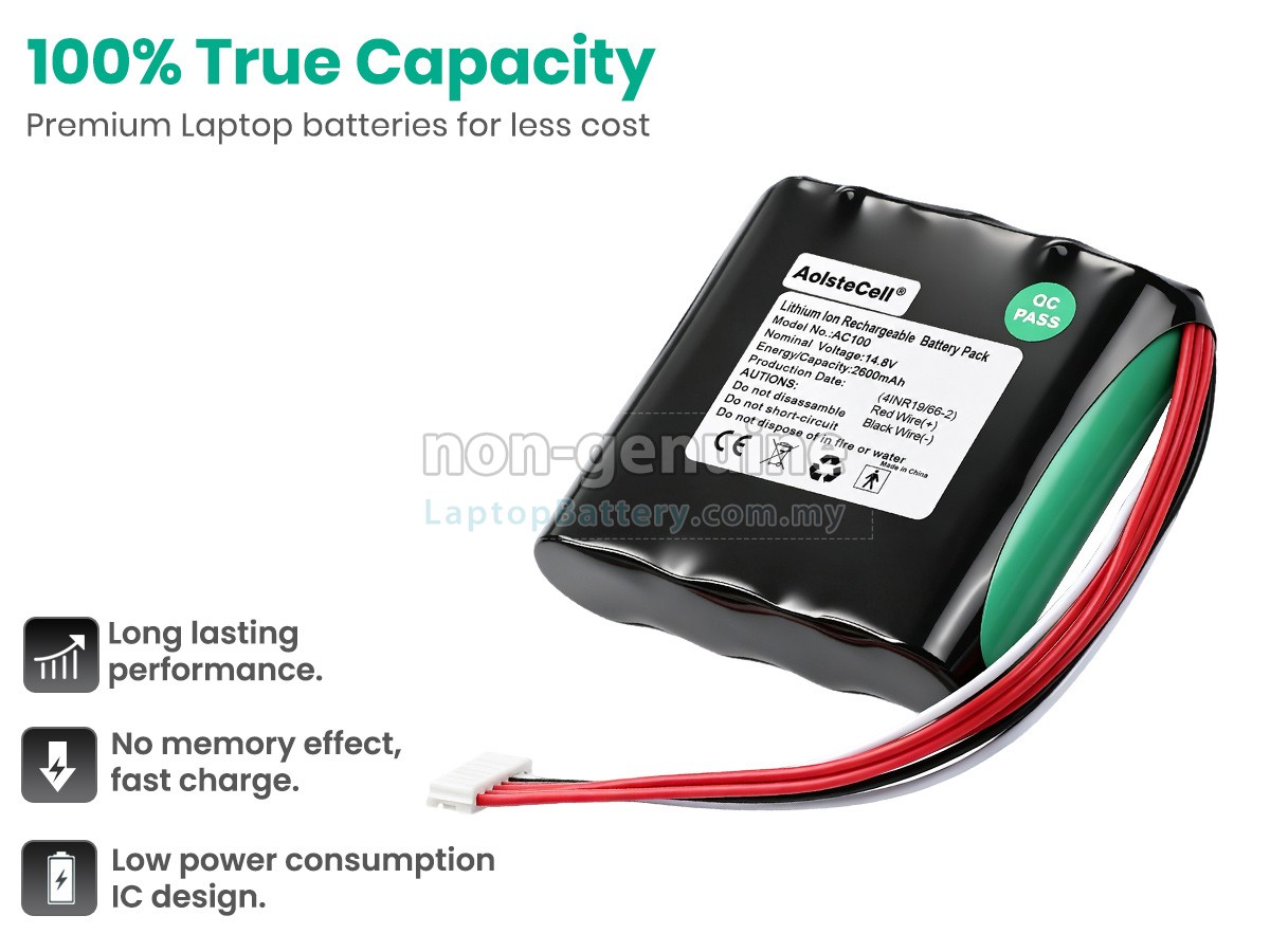Lighthouse AC100 replacement battery