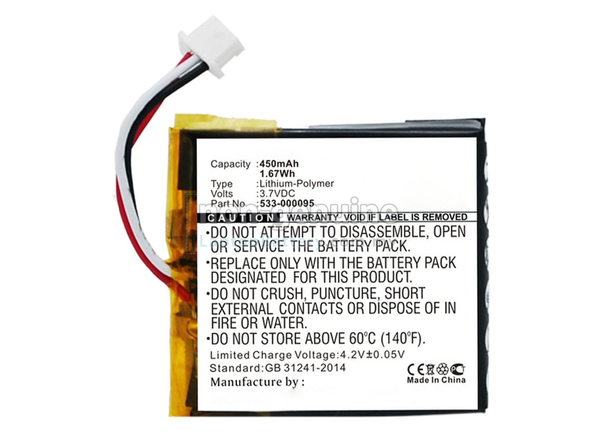 Logitech 533-000095 replacement battery