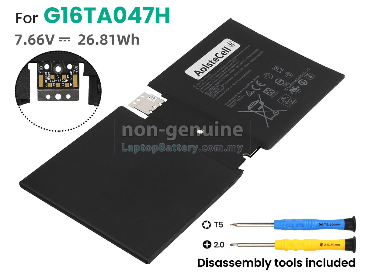 Microsoft Surface GO 2 replacement battery