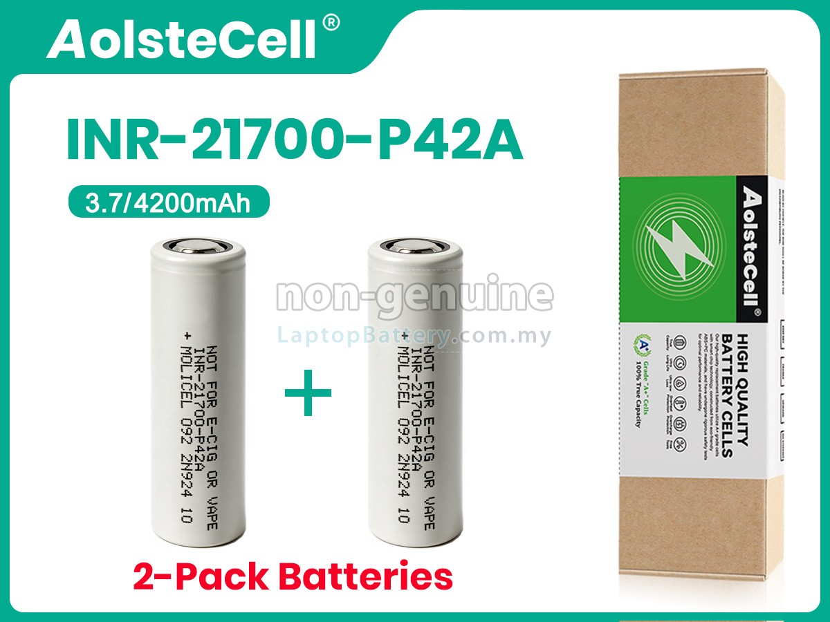 Molicel INR-21700-P42A replacement battery