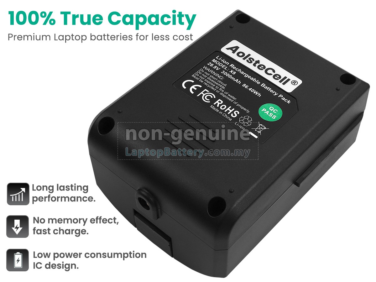 Moosoo X8 replacement battery
