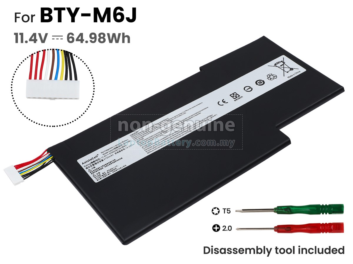 MSI GS63VR 7RF-234TR replacement battery