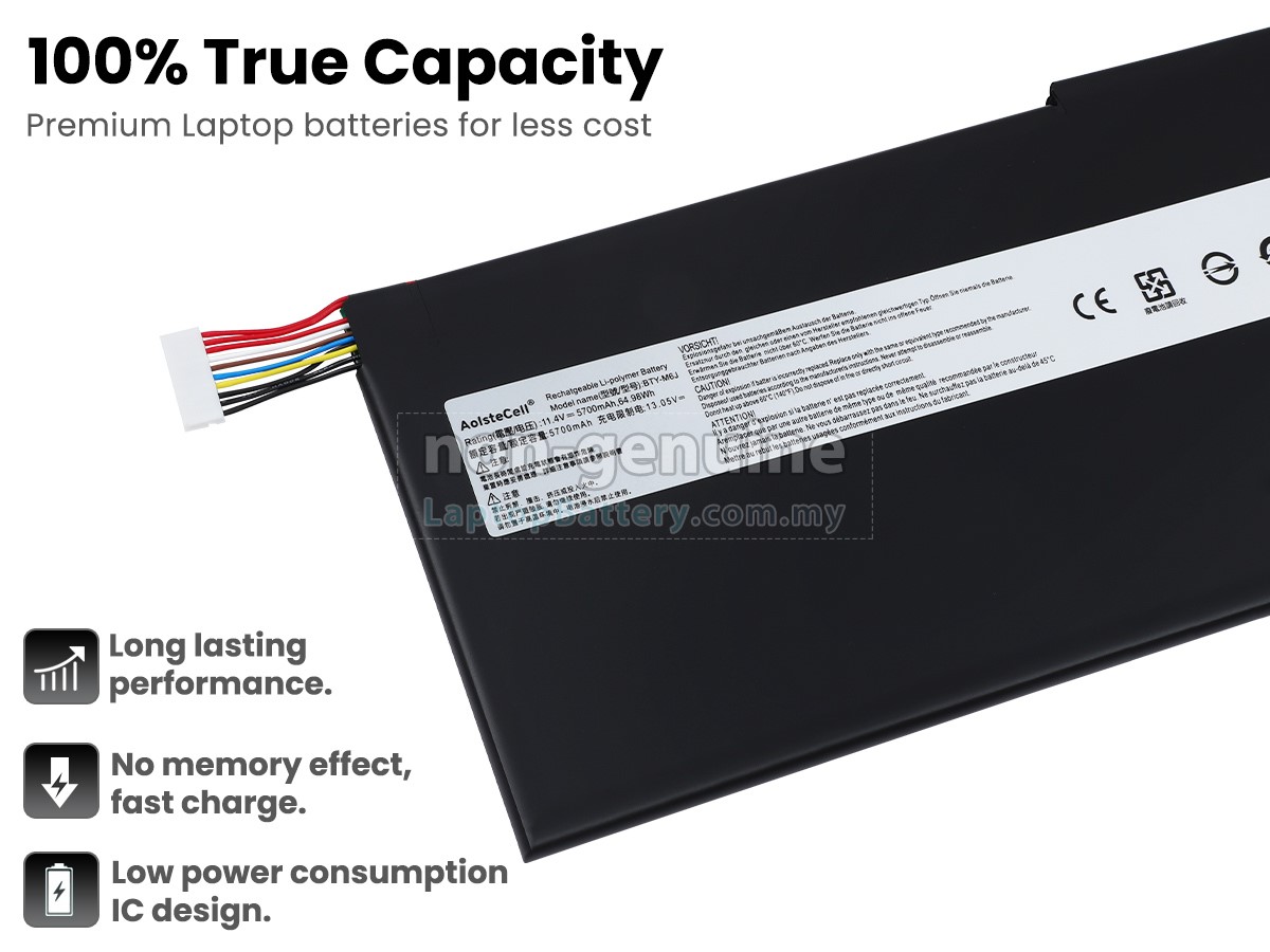 MSI GS63VR 7RF-234TR replacement battery