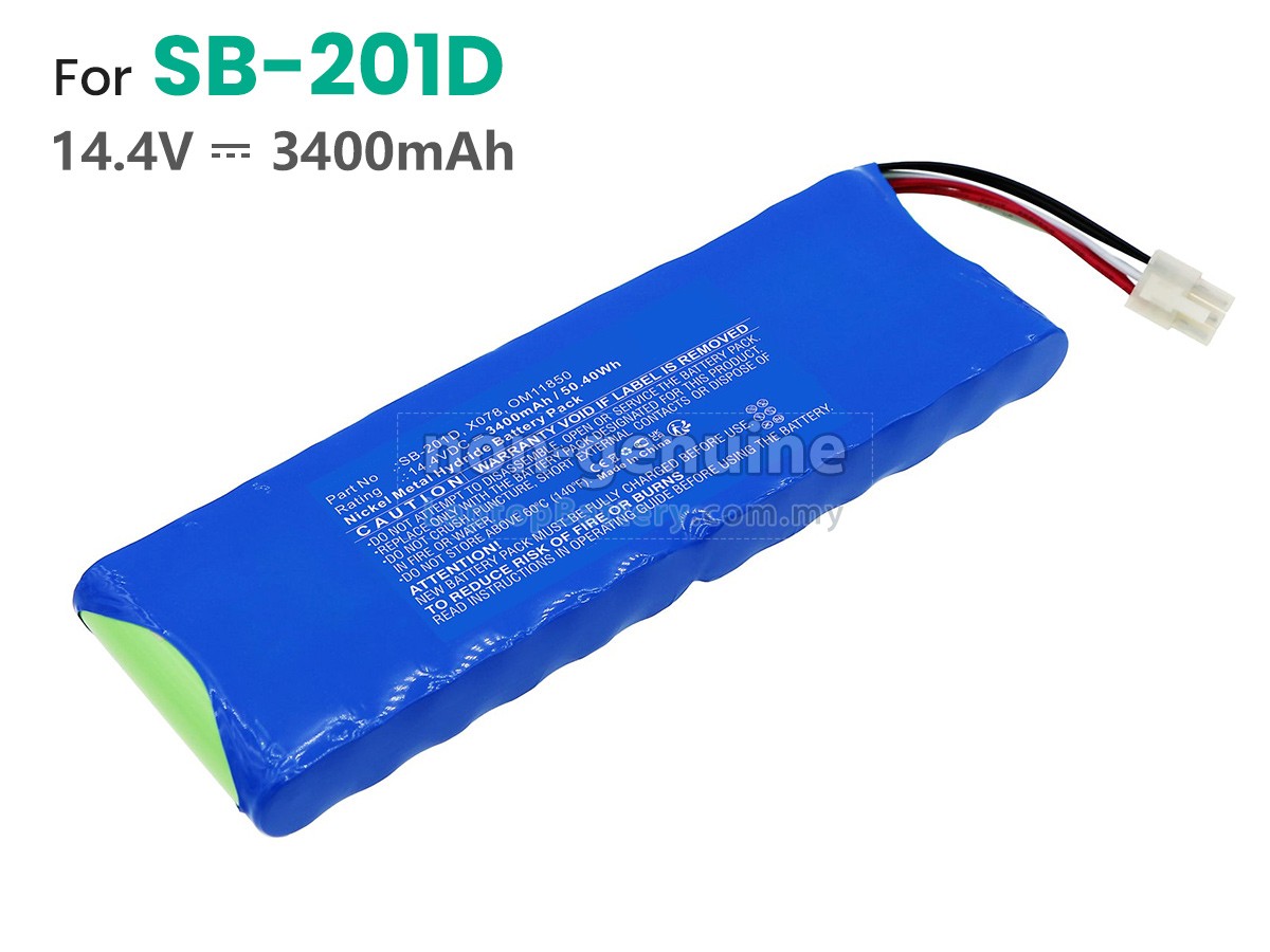 Nihon Kohden SB-201D replacement battery
