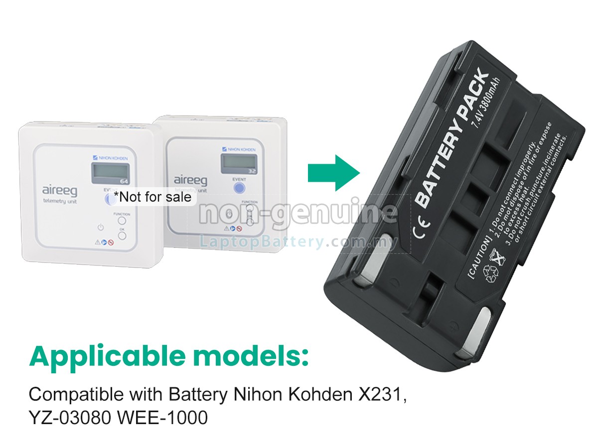 Nihon Kohden ZB-101AA/AK replacement battery