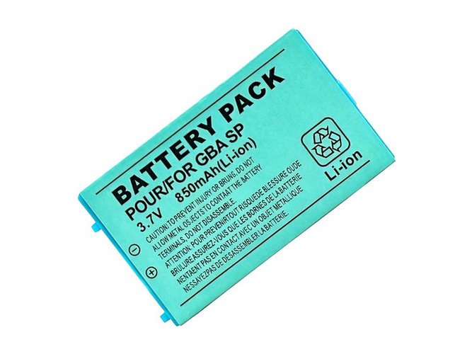 Nintendo Gameboy Advance SP battery