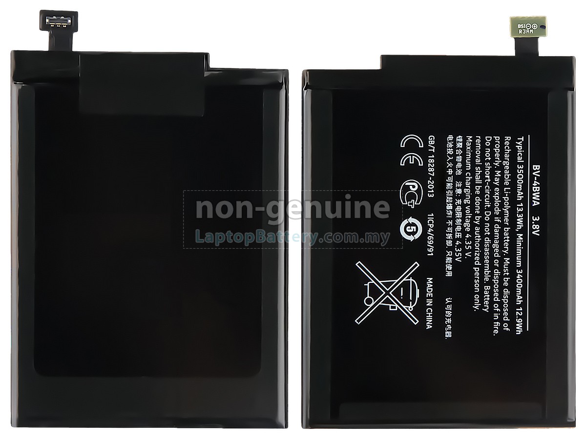 Nokia BV-4BWA replacement battery