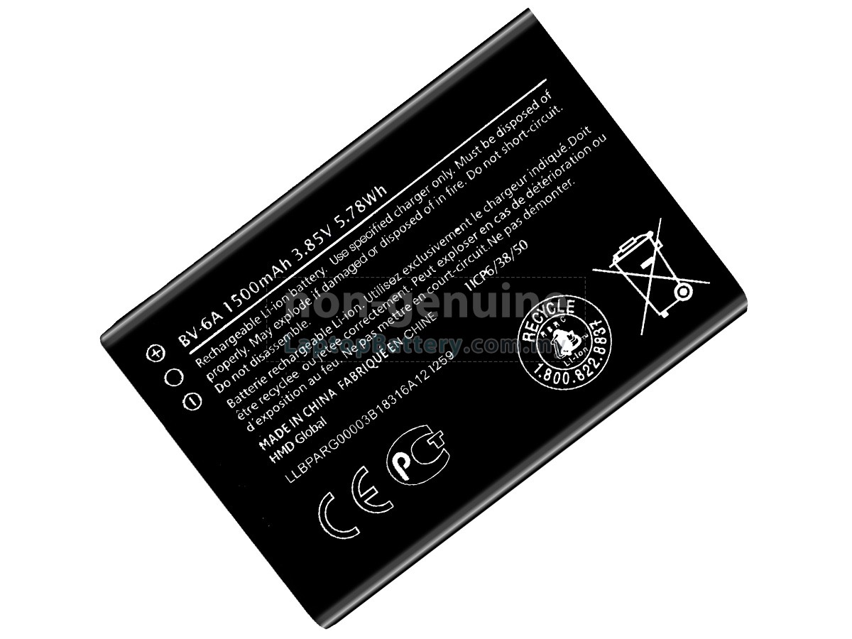 Nokia BV-6A replacement battery