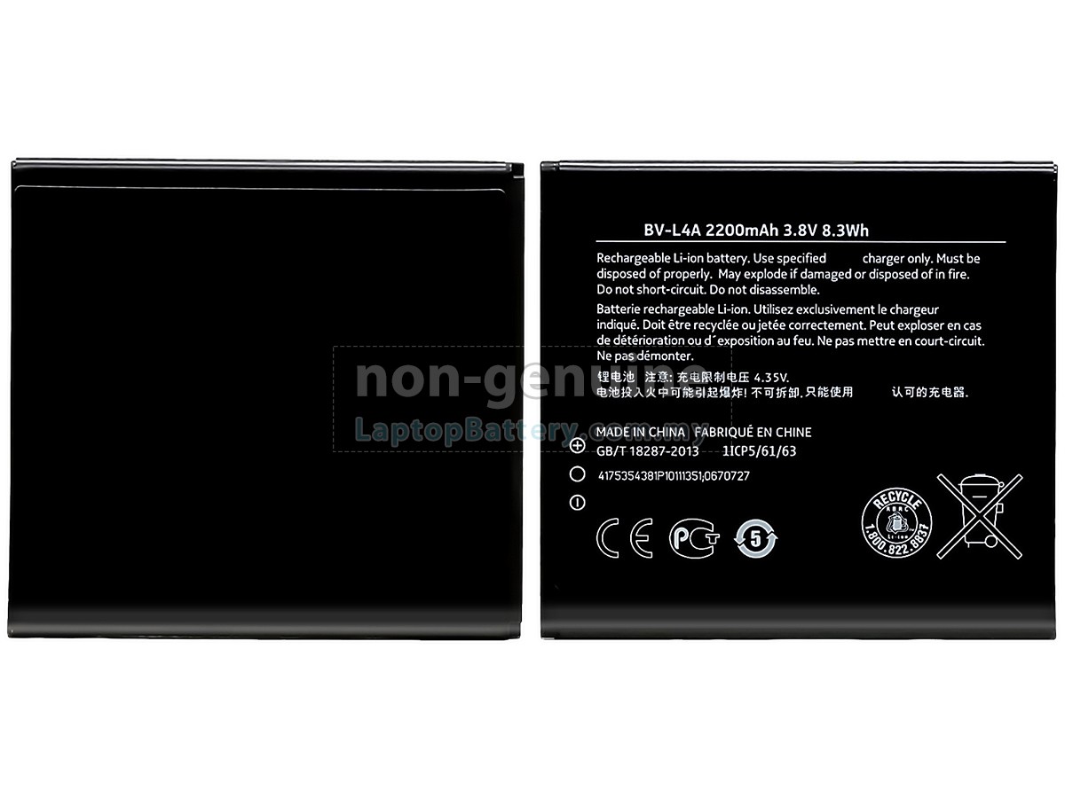 Nokia BV-L4A replacement battery