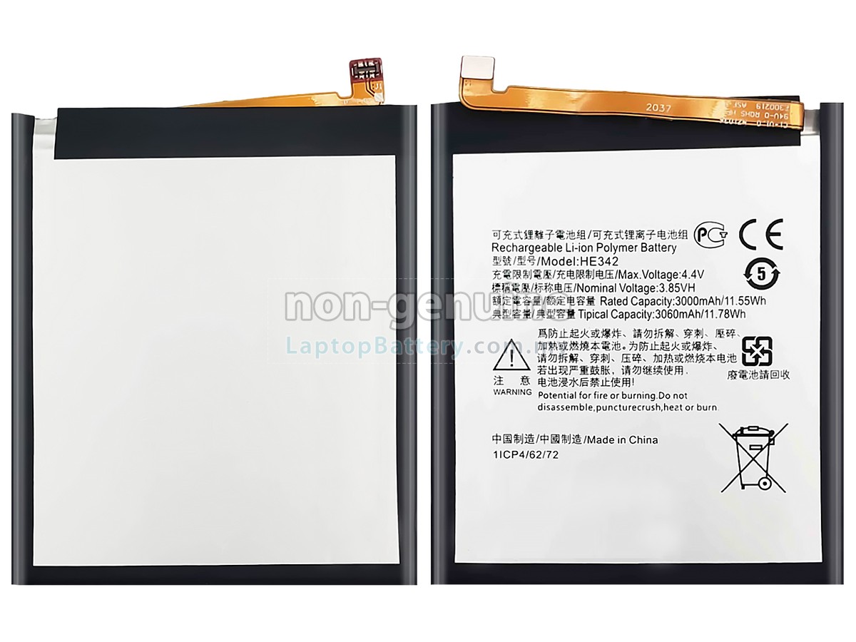 Nokia HE342 replacement battery