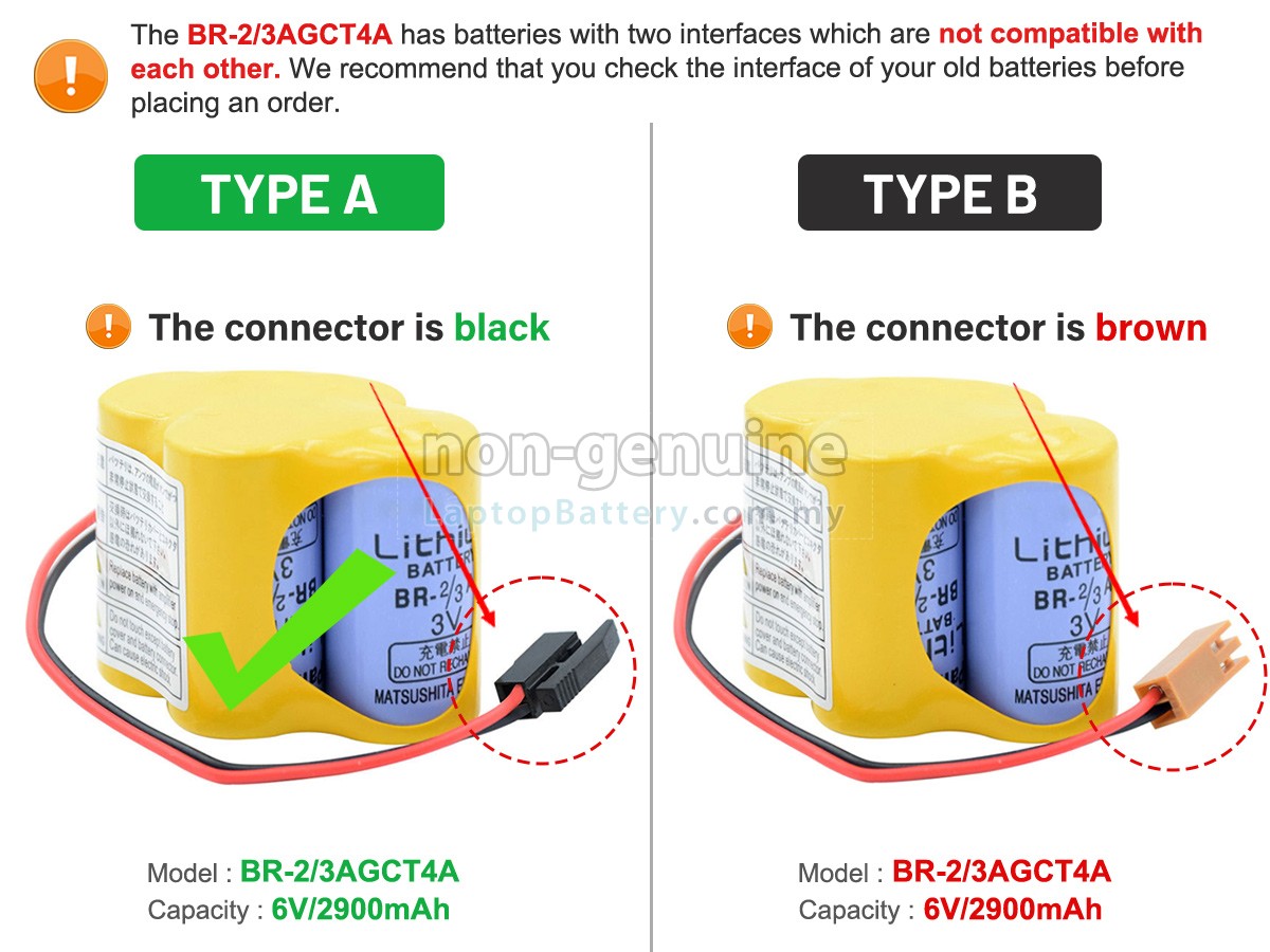Panasonic BR-23AGCT4A replacement battery