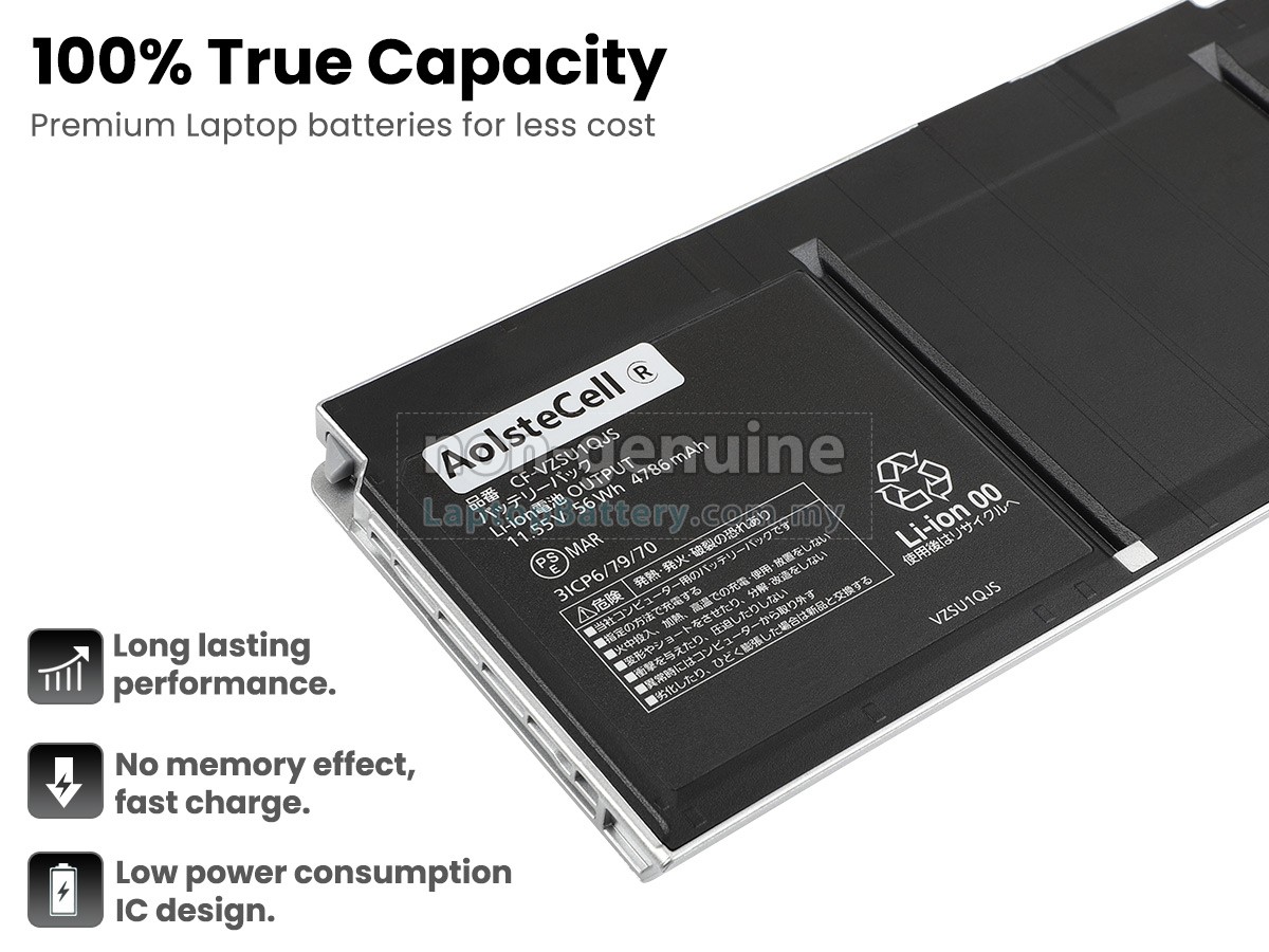 Panasonic CF-VZSU1QJS replacement battery