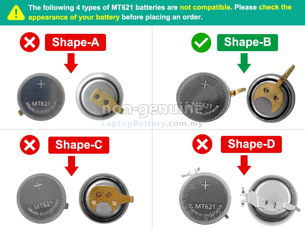 Panasonic MT621 replacement battery