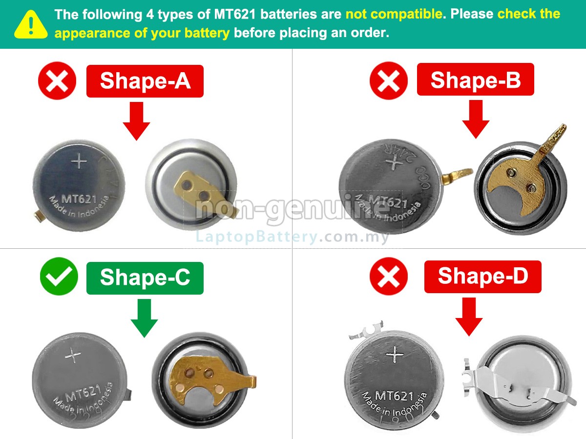 Panasonic MT621 replacement battery